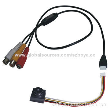 500Megapixel ,600TVL Mini Pinhole Camera Module with 3.6mm Lens,Audio Monitor